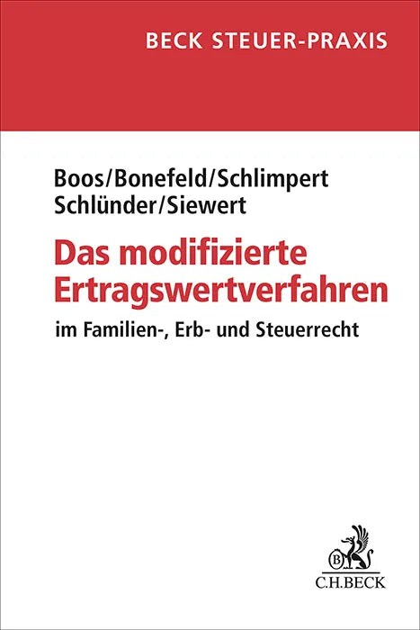 Cover: Das modifizierte Ertragswertverfahren (Taschenbuch) von Frank Boos