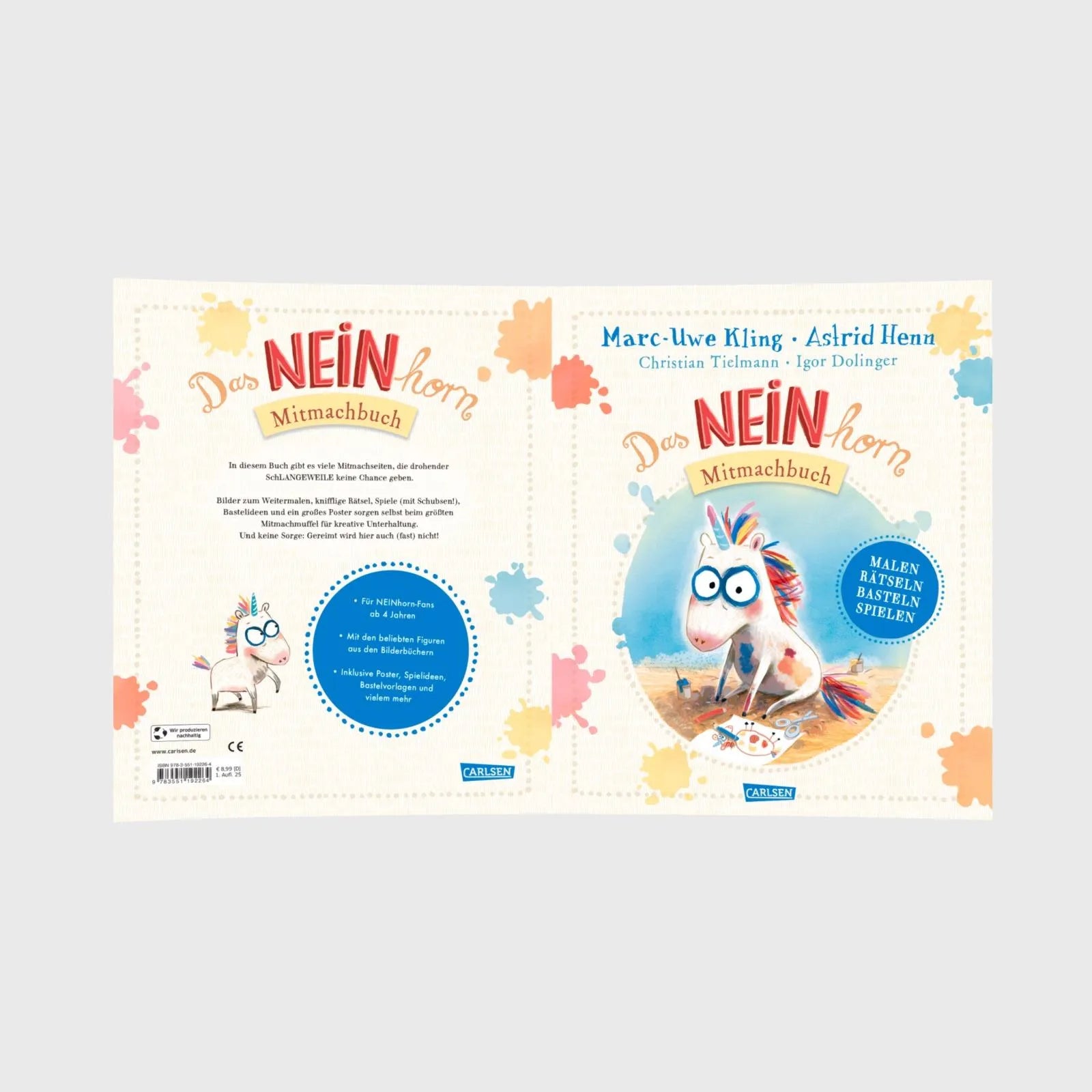 Detailansicht: Das NEINhorn Mitmachbuch (Taschenbuch)