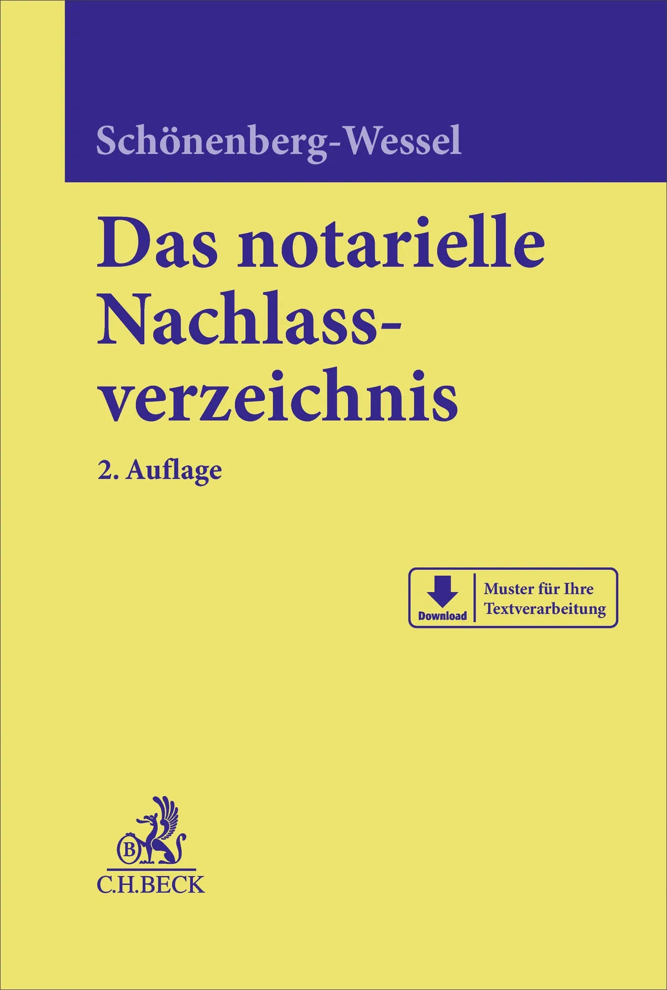 Cover: Das notarielle Nachlassverzeichnis (Hardcover) von Ulf Schönenberg-Wessel