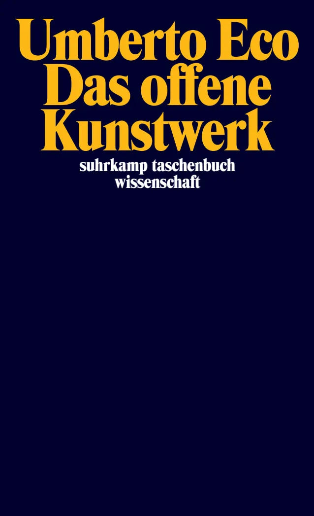 Buchcover von 'Das offene Kunstwerk' - Taschenbuch von Umberto Eco