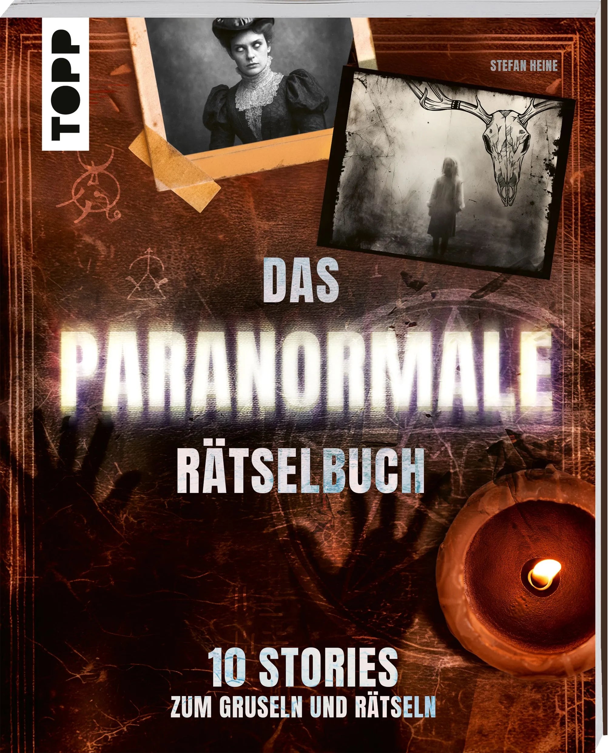 Cover: Das paranormale Rätselbuch – 10 Stories zum Gruseln und Rätseln (Taschenbuch) von Stefan Heine