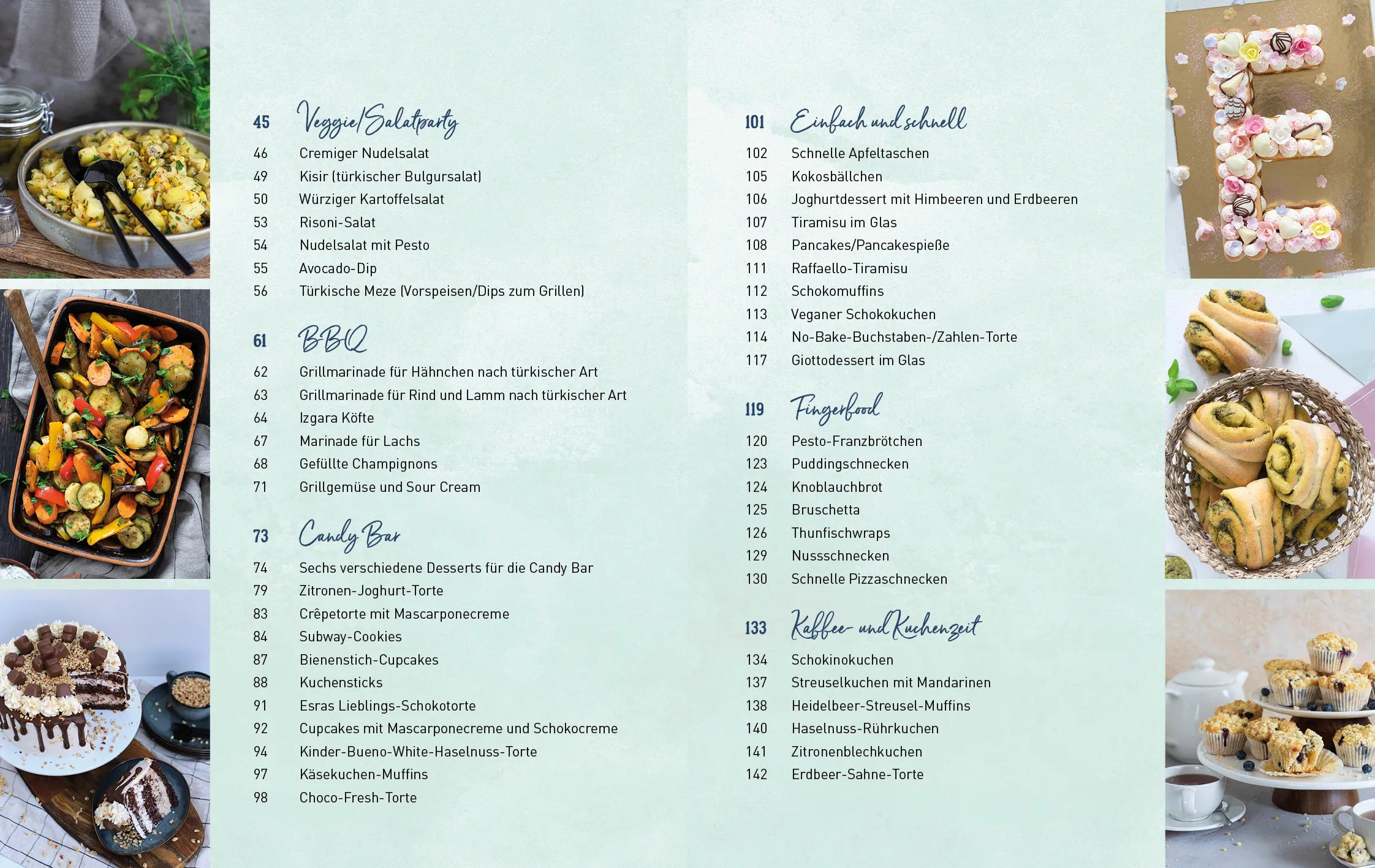 Innenansicht von 'Das Party-Kochbuch' - Gebundene Ausgabe