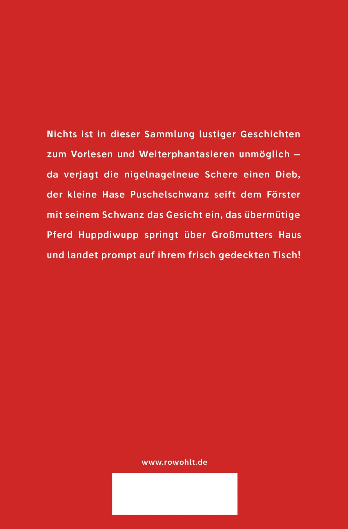 Rückseite: Das Pferd Huppdiwupp und andere lustige Geschichten (Taschenbuch)