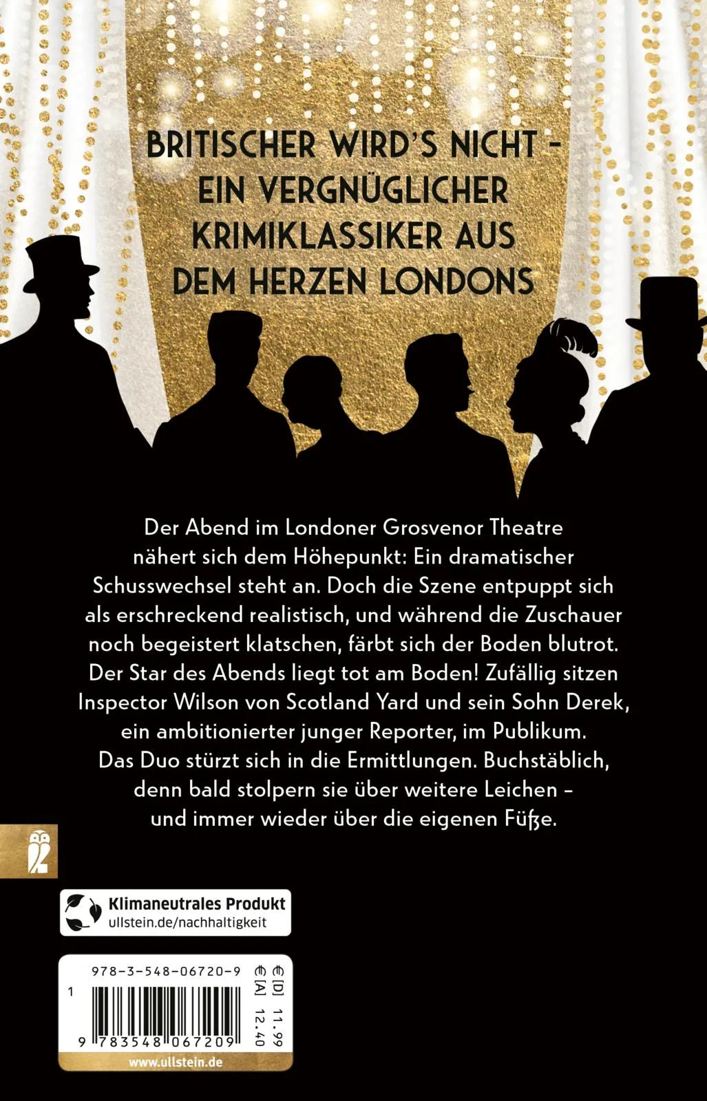 Buchrückseite von 'Das Publikum war Zeuge' mit Klappentext - Taschenbuch