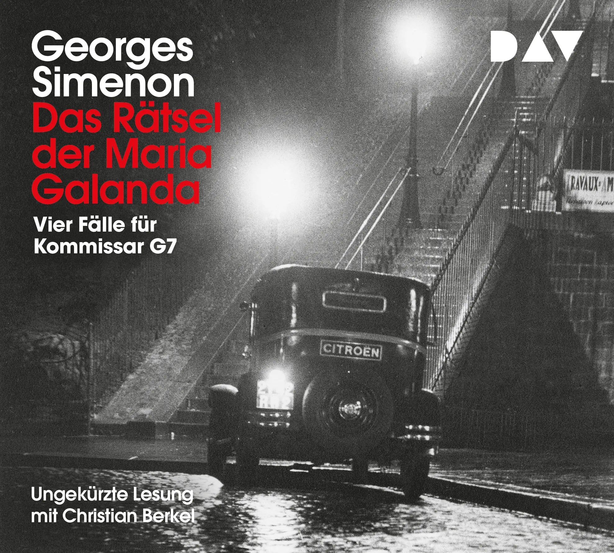 Buchcover von 'Das Rätsel der Maria Galanda. Vier Fälle für Kommissar G7' - Hörbuch (CD) von Georges Simenon