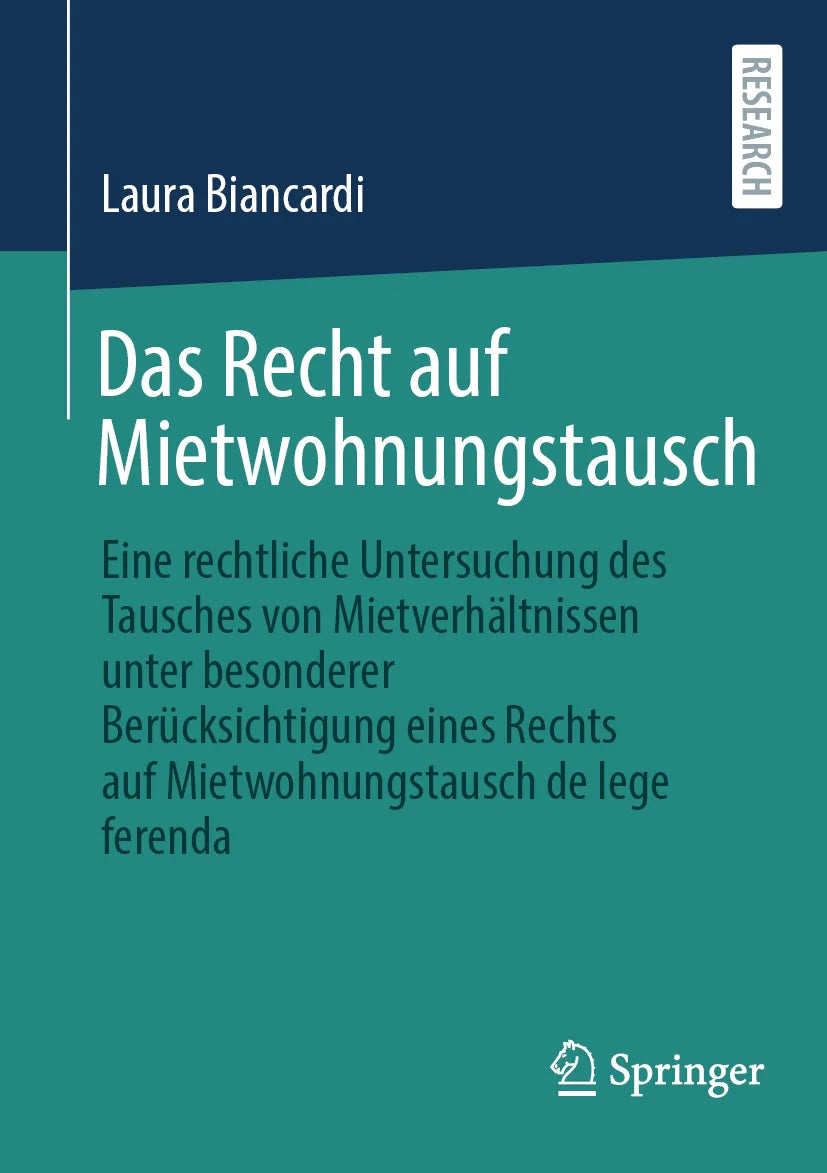 Cover: Das Recht auf Mietwohnungstausch (E-Book) von Laura Biancardi