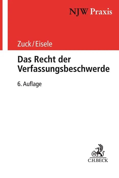 Buchcover von 'Das Recht der Verfassungsbeschwerde' - Taschenbuch von Holger Zuck
