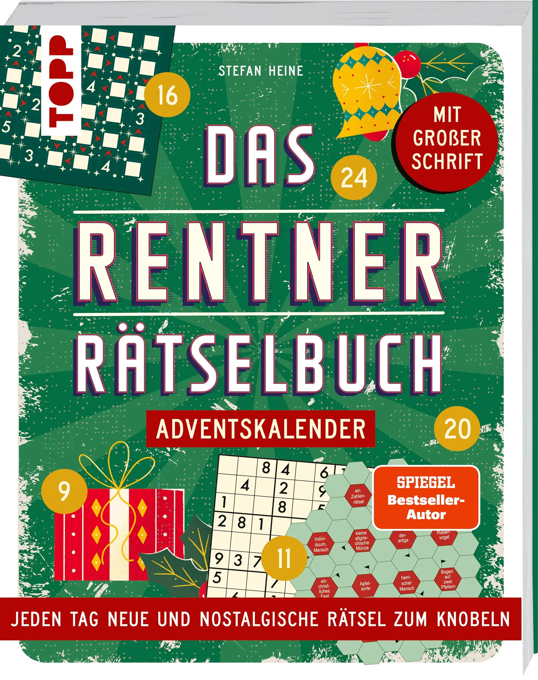 Cover: Das Rentner-Rätselbuch – Adventskalender (Taschenbuch) von Stefan Heine