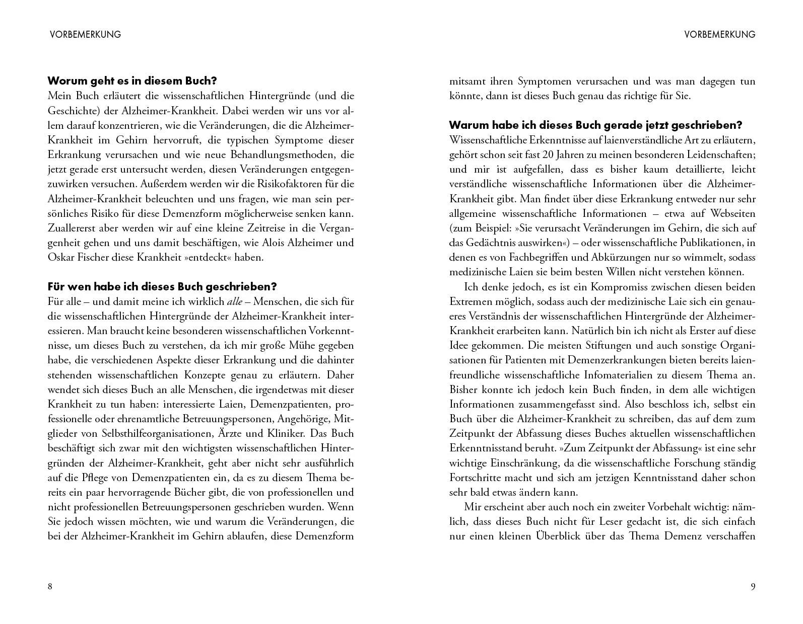 Innenansicht von 'Das schwindende Gehirn' - Gebundene Ausgabe
