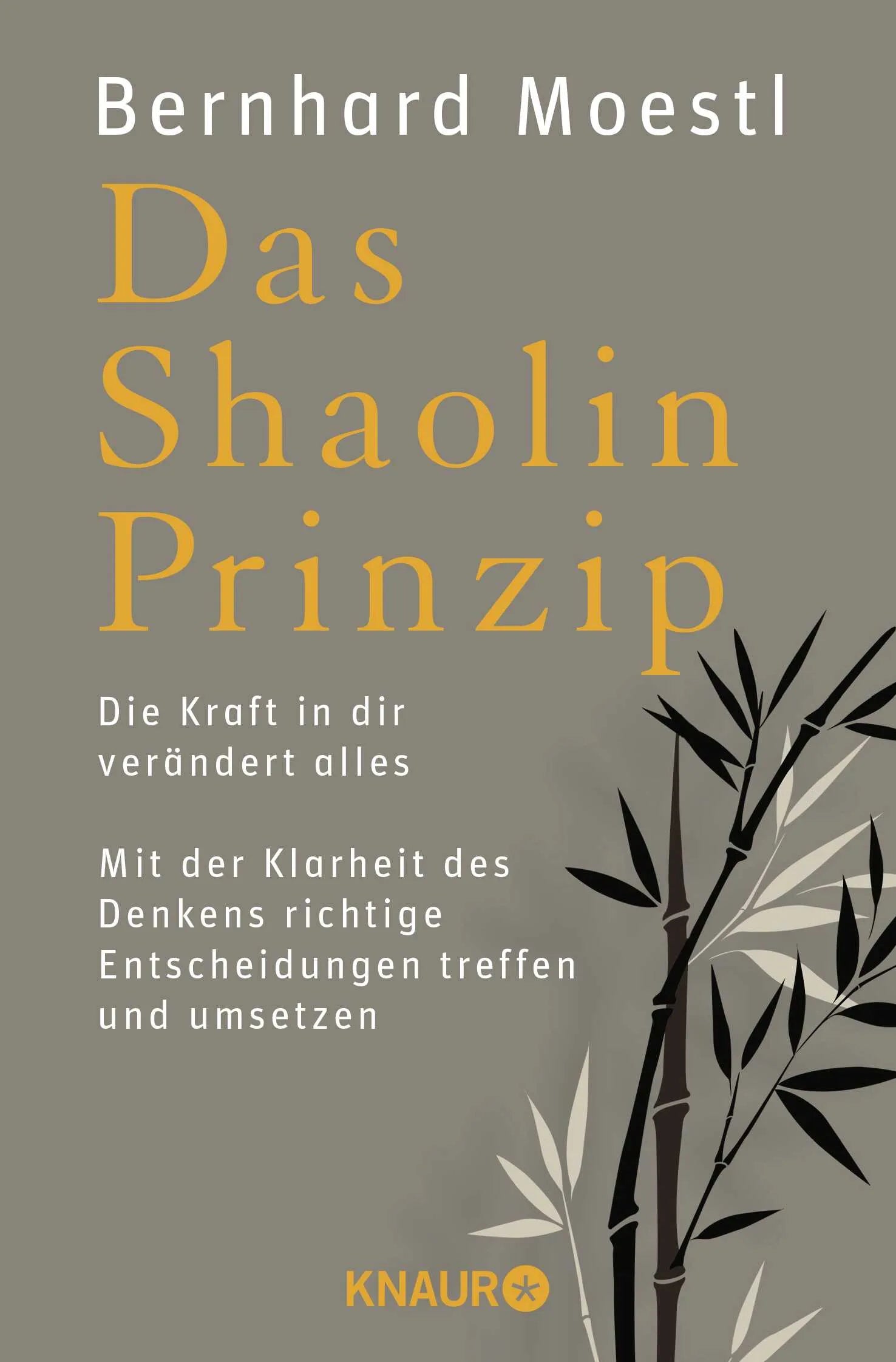 Buchcover von 'Das Shaolin-Prinzip' - Taschenbuch von Bernhard Moestl