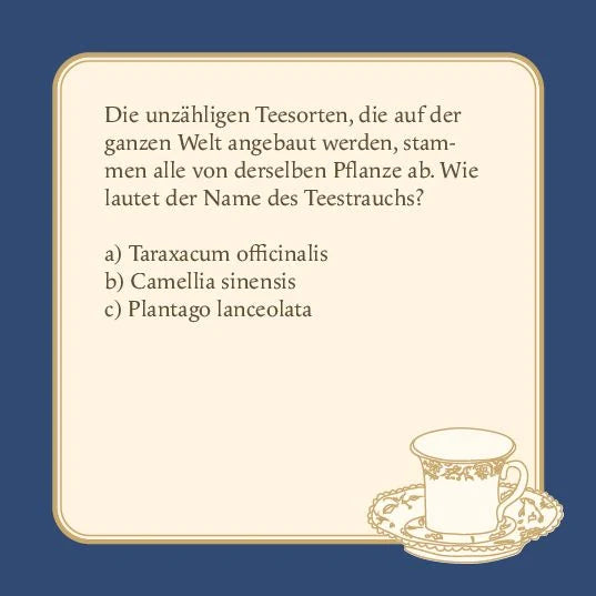 Das Tee-Quiz – Ansicht