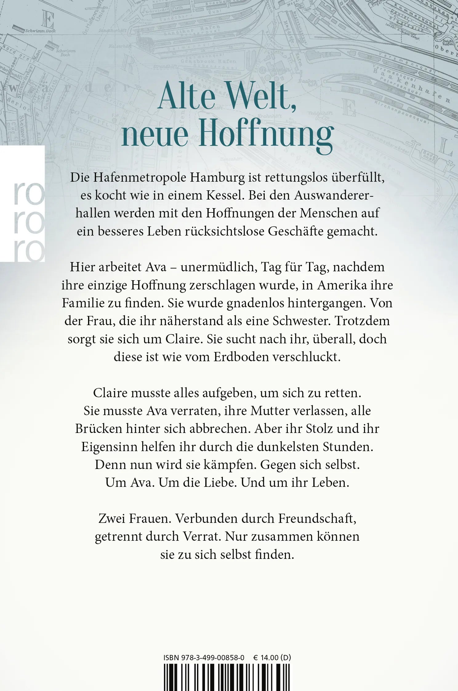 Buchrückseite von 'Das Tor zur Welt: Hoffnung' mit Klappentext - Taschenbuch