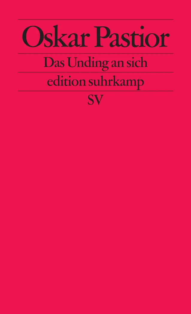 Buchcover von 'Das Unding an sich' - Taschenbuch von Oskar Pastior