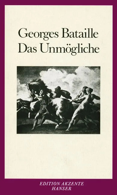 Buchcover von 'Das Unmögliche' - Taschenbuch von Georges Bataille
