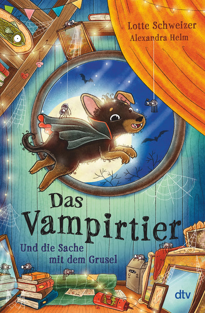 Buchcover von 'Das Vampirtier und die Sache mit dem Grusel' - Gebundene Ausgabe von Lotte Schweizer