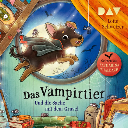 Buchcover von 'Das Vampirtier und die Sache mit dem Grusel' - Hörbuch (CD) von Lotte Schweizer