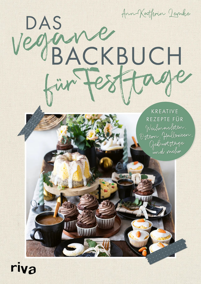 Buchcover von 'Das vegane Backbuch für Festtage' - Taschenbuch von Ann-Kathrin Lemke
