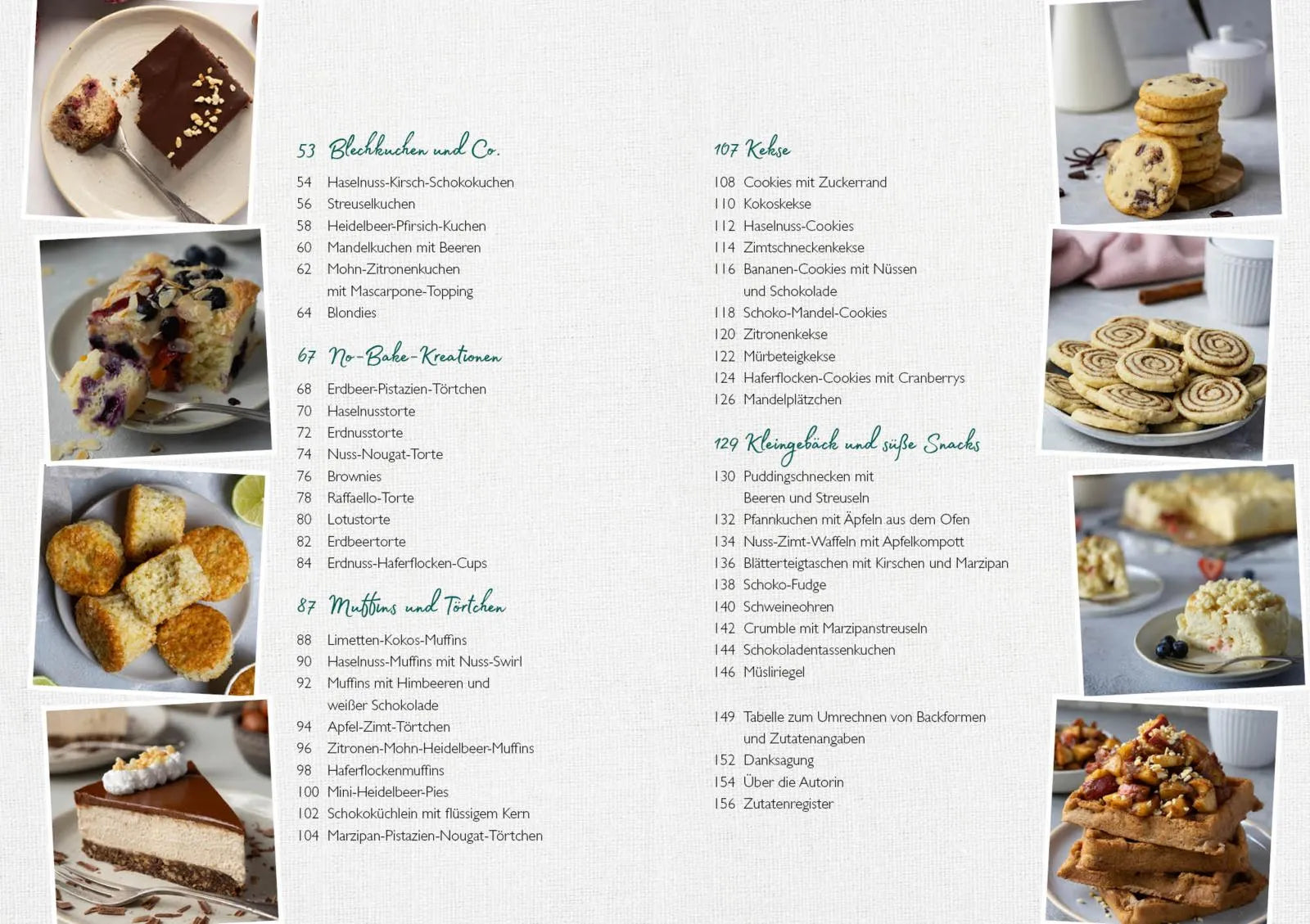 Innenansicht von 'Das vegane Backbuch – schnell und einfach' - Taschenbuch