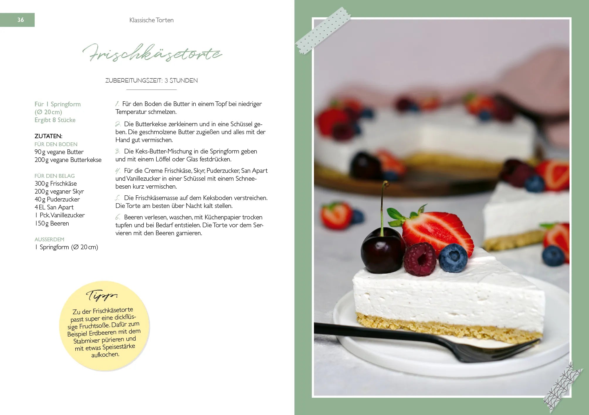 Innenansicht von 'Das vegane Backbuch' - Taschenbuch