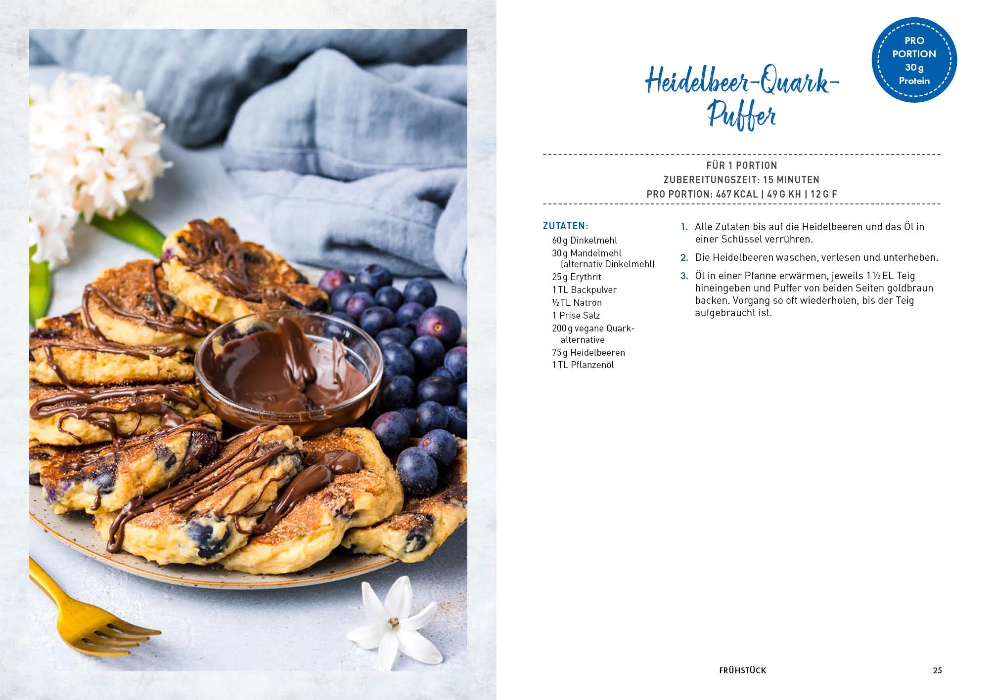 Innenansicht von 'Das vegane High-Protein-Kochbuch' - Taschenbuch