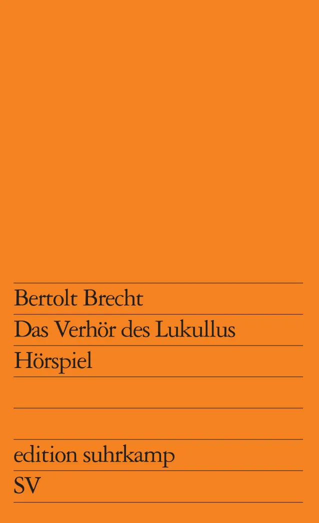 Buchcover von 'Das Verhör des Lukullus' - Taschenbuch von Bertolt Brecht
