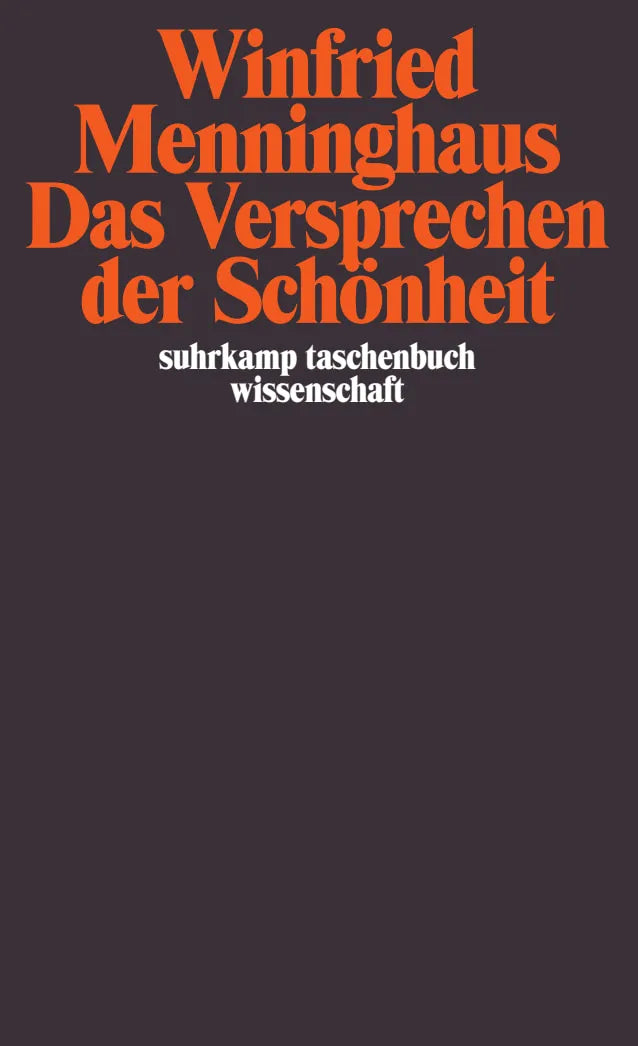 Buchcover von 'Das Versprechen der Schönheit' - Taschenbuch von Winfried Menninghaus