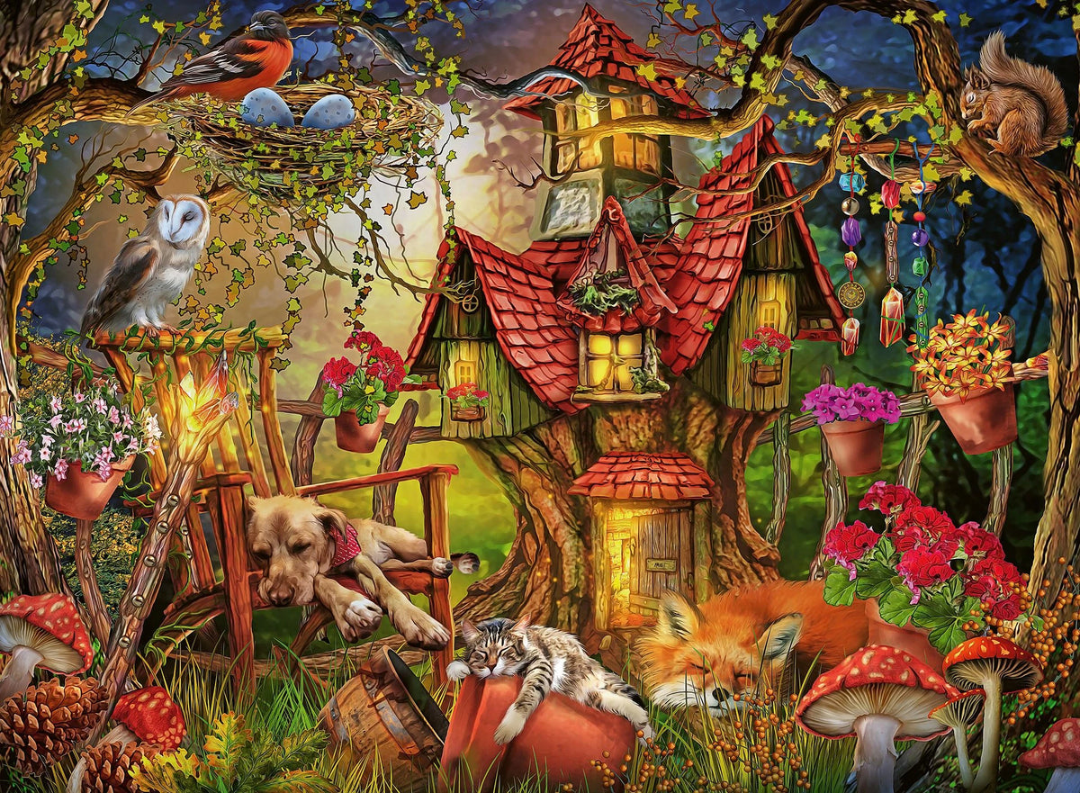 Kinderpuzzle: Kinderpuzzle 200 XXL Teile - Das Waldhaus
