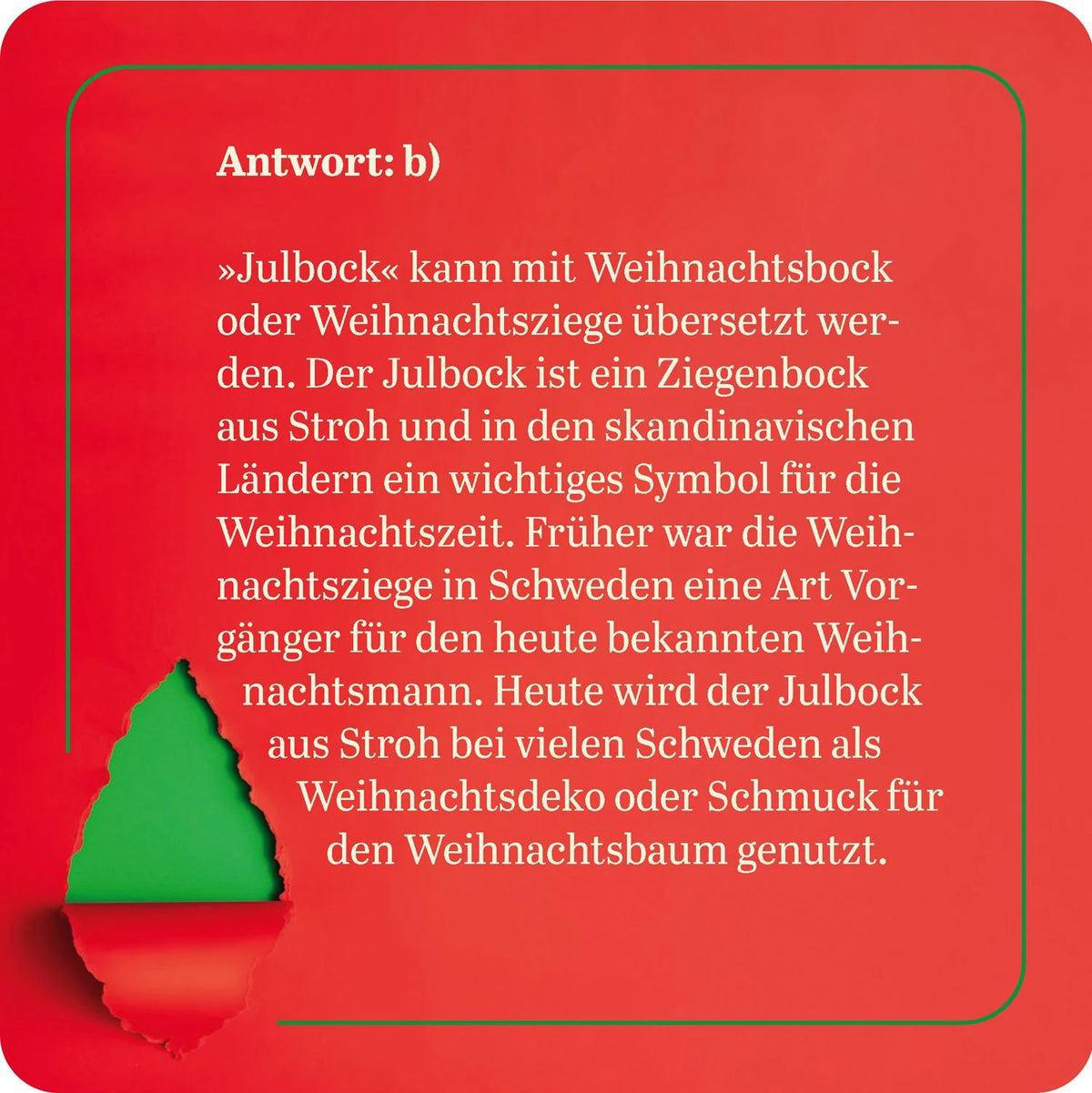 Das Weihnachts-Quiz – Ansicht