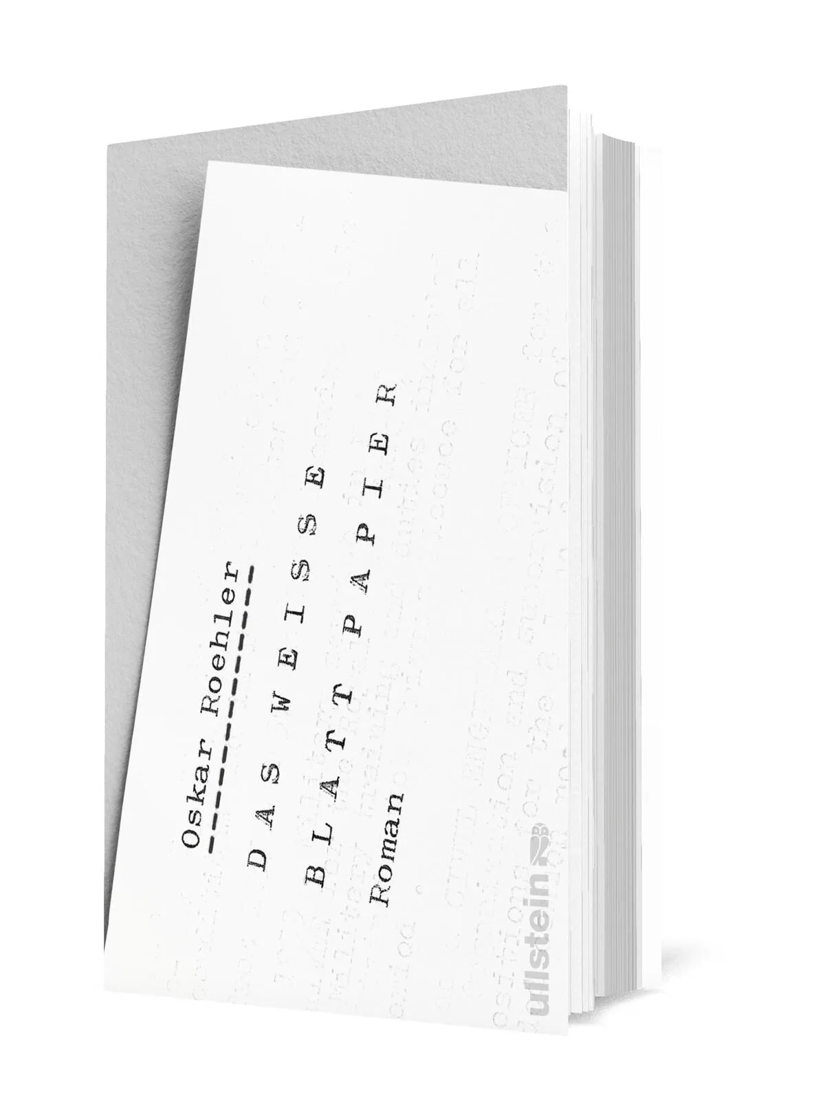 Detailansicht: Das weiße Blatt Papier (Hardcover)