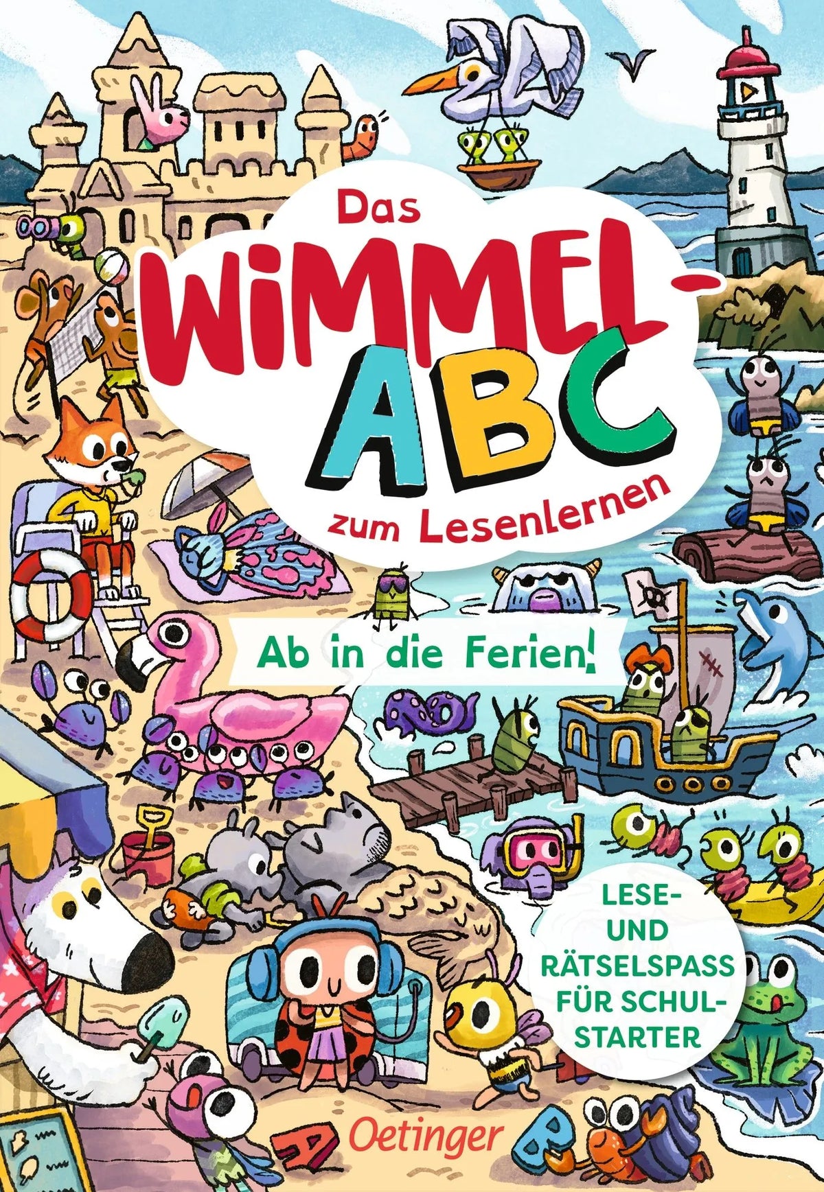 Cover: Das Wimmel-ABC zum Lesenlernen. Ab in die Ferien! (Hardcover) von Cathi Eichhorn