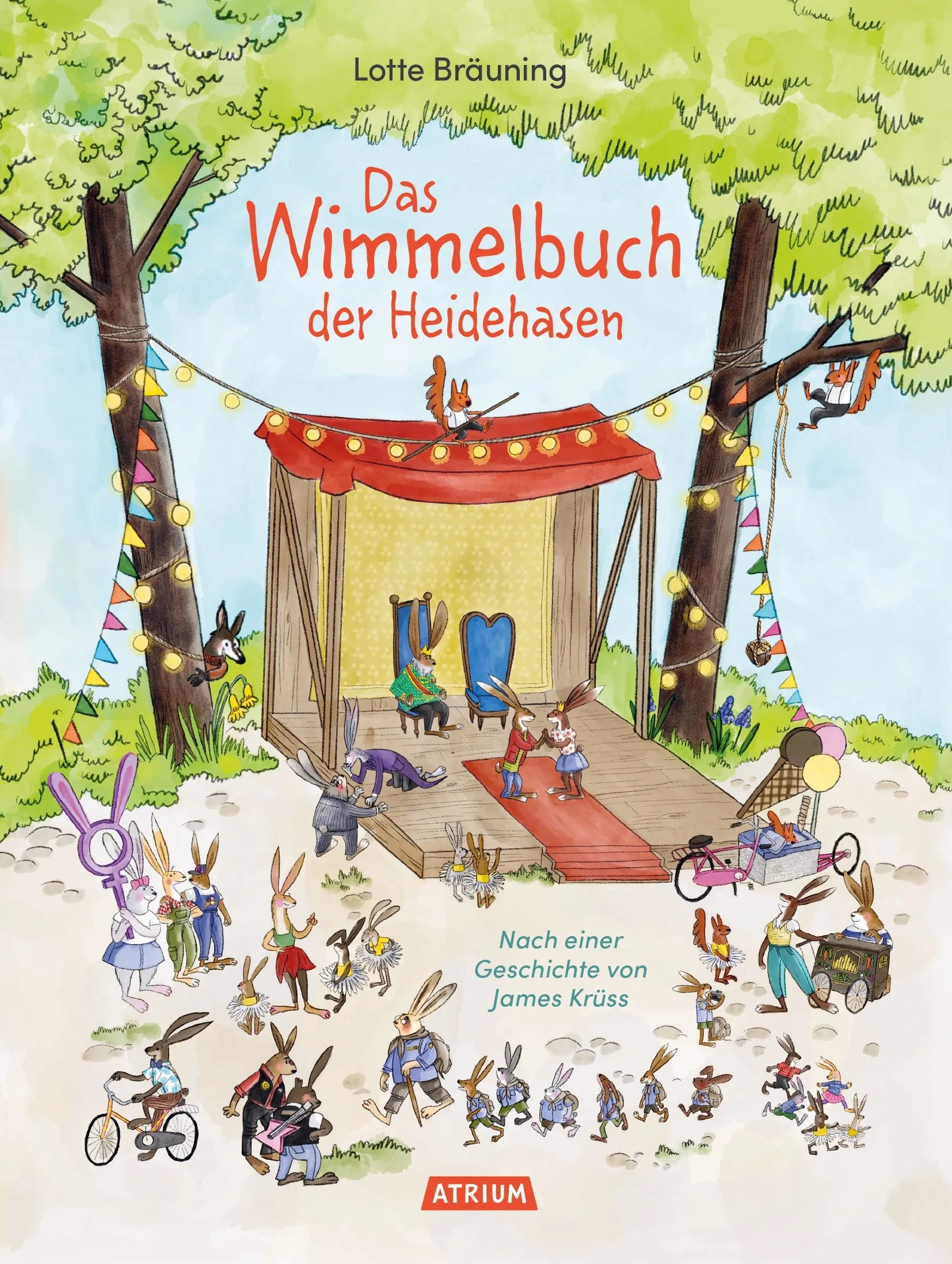 Cover: Das Wimmelbuch der Heidehasen - Kleine Ausgabe (Hardcover) von James Krüss