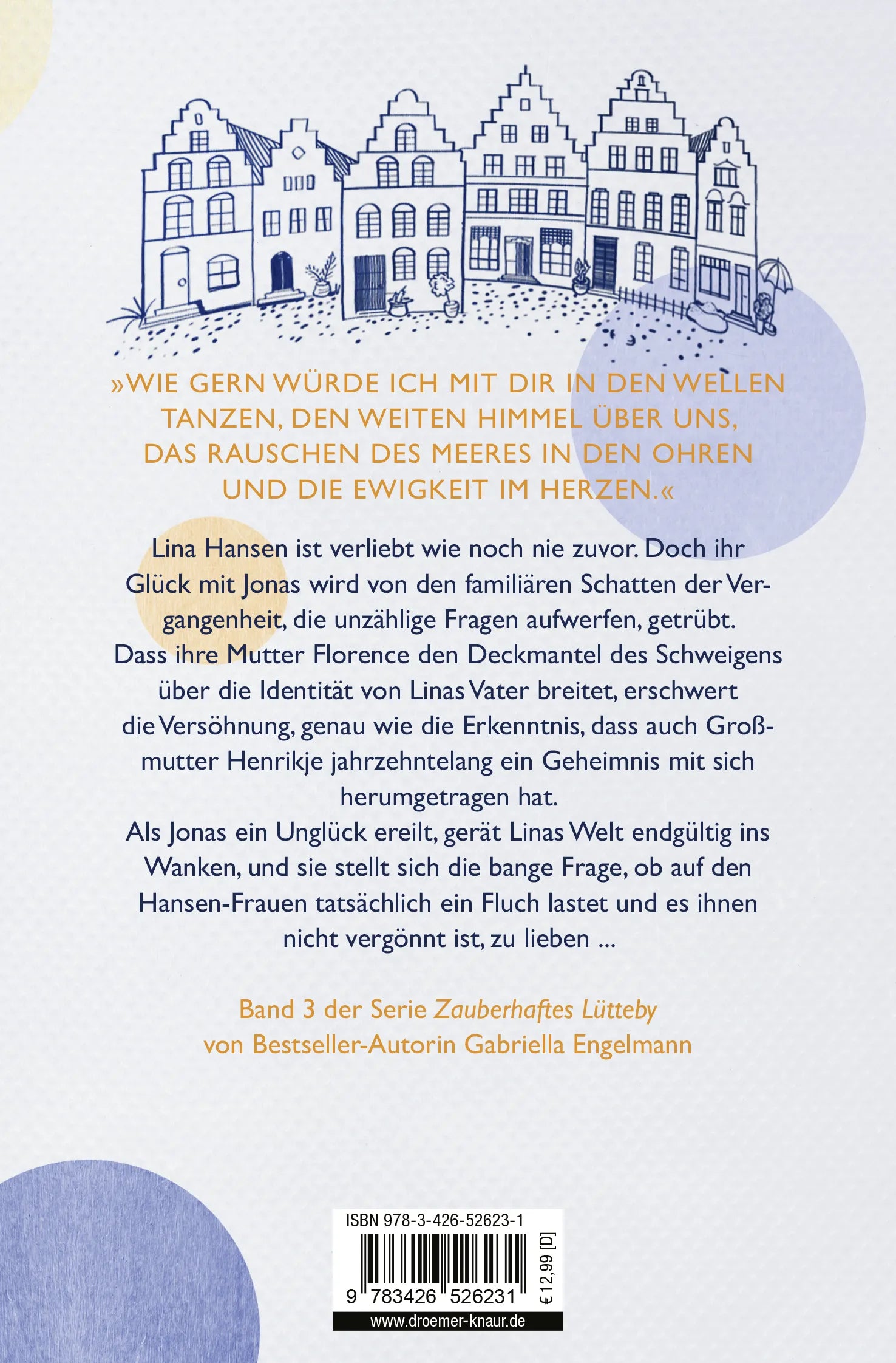 Buchrückseite von 'Das Wunder küsst uns bei Nacht' mit Klappentext - Taschenbuch