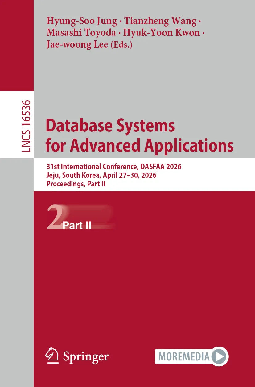 Cover: Database Systems for Advanced Applications (E-Book) von Hyungsoo Jung