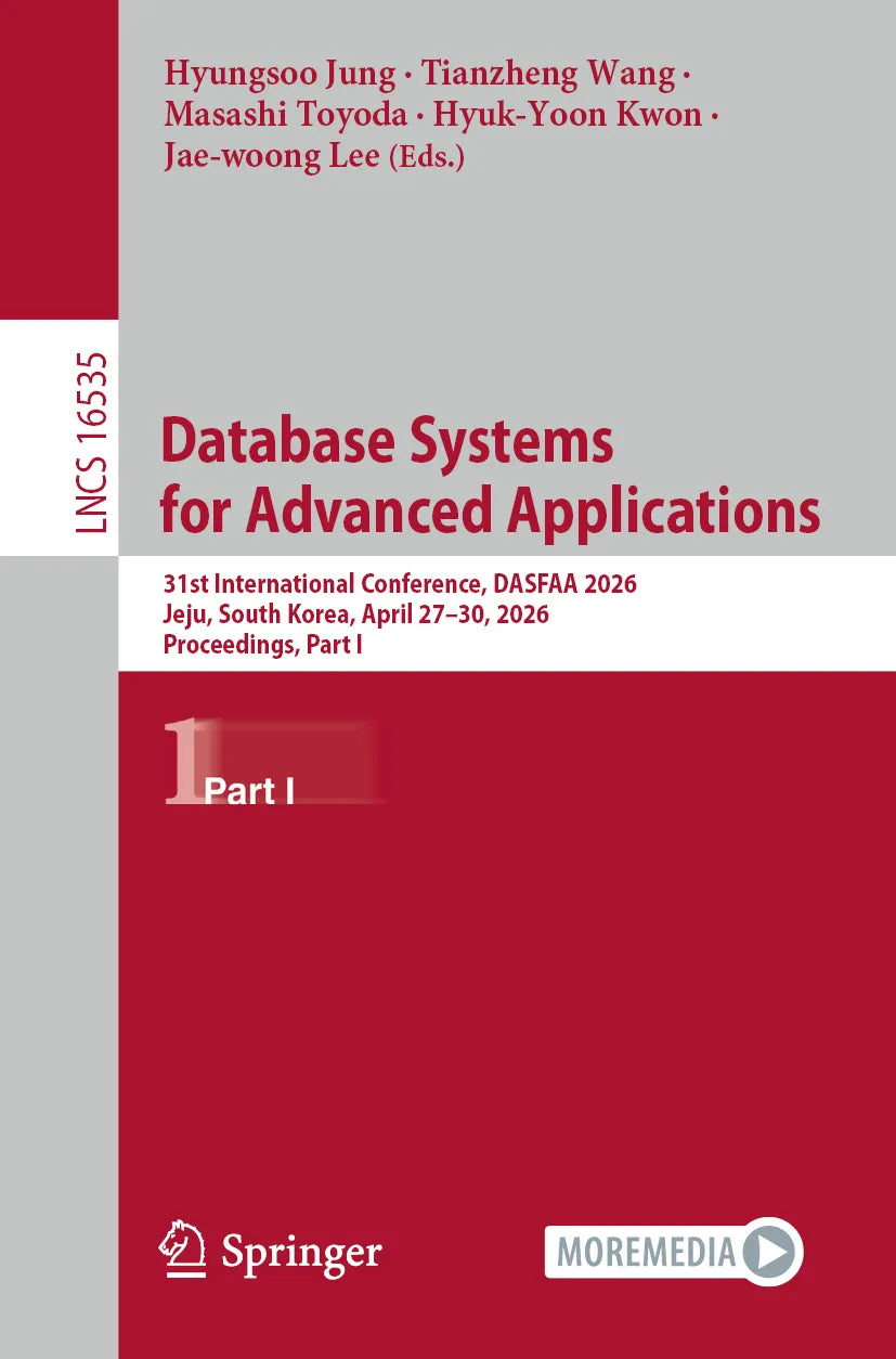 Cover: Database Systems for Advanced Applications (E-Book) von Hyungsoo Jung