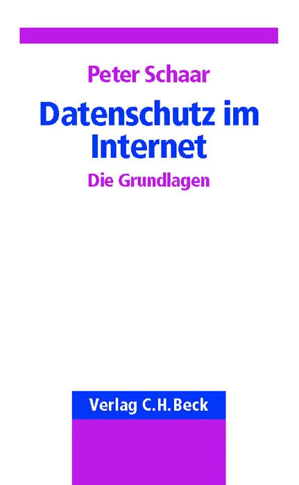 Buchcover von 'Datenschutz im Internet' - Taschenbuch von Peter Schaar
