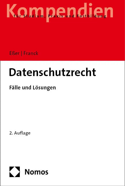 Cover: Datenschutzrecht (E-Book) von Martin Eßer