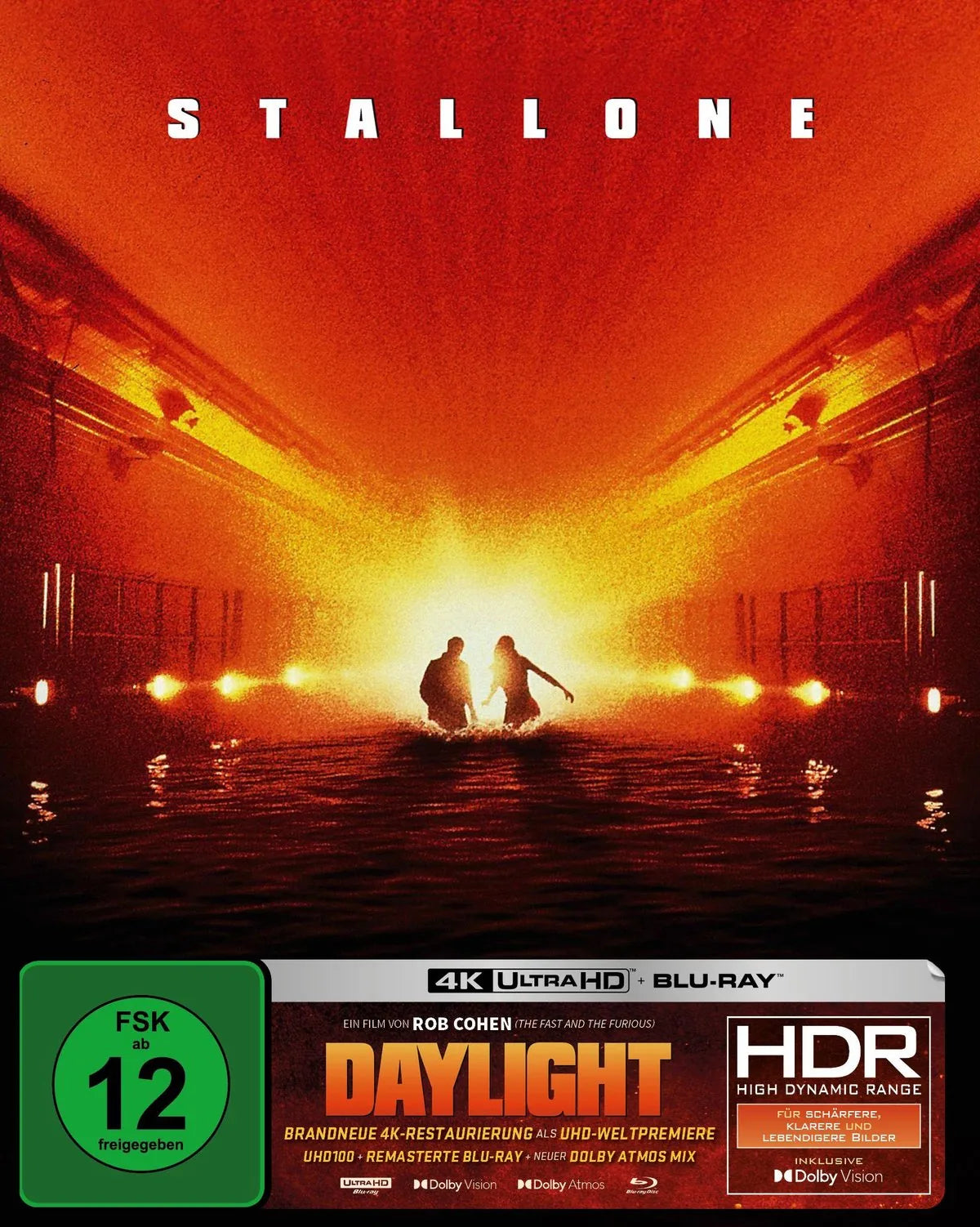 4K UHD Blu-ray-Cover: Daylight - Special Edition mit Full Slip. Regie: Rob Cohen