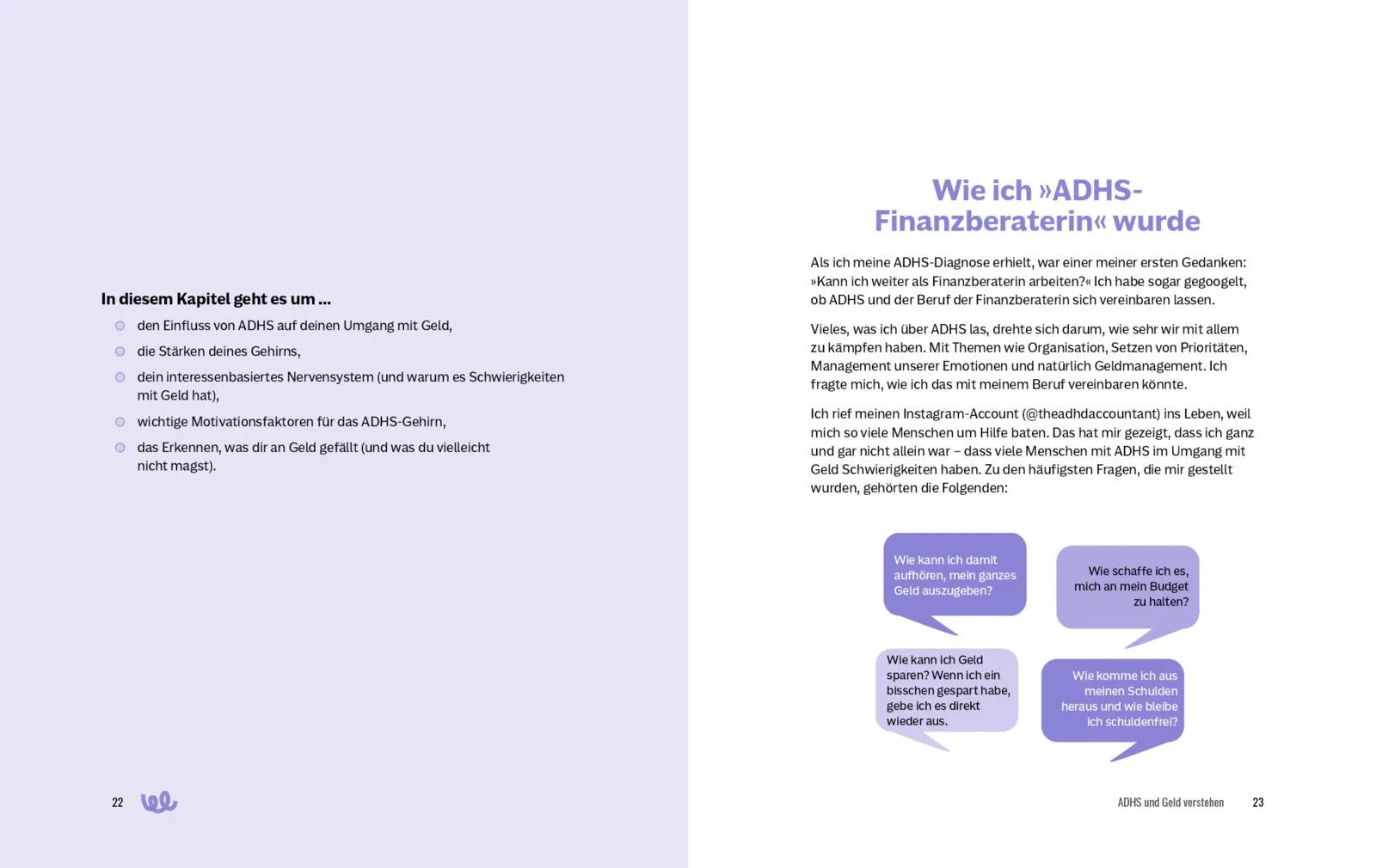 Innenansicht von 'Dein ADHS-Money-Guide' - Taschenbuch