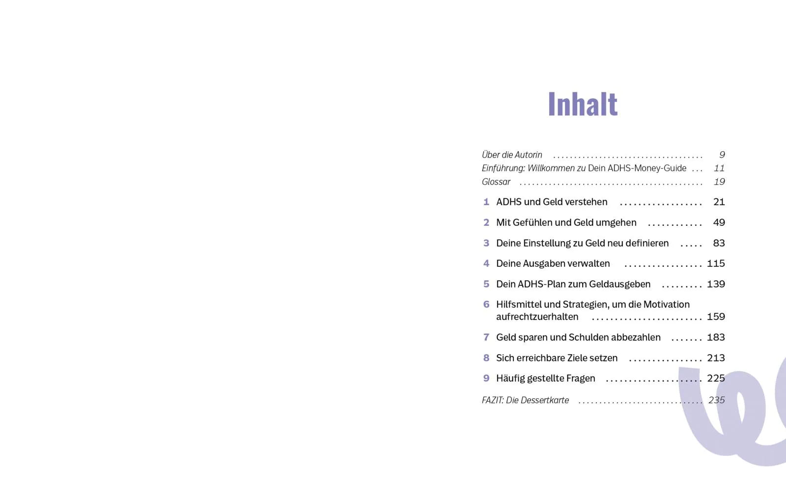 Innenansicht von 'Dein ADHS-Money-Guide' - Taschenbuch