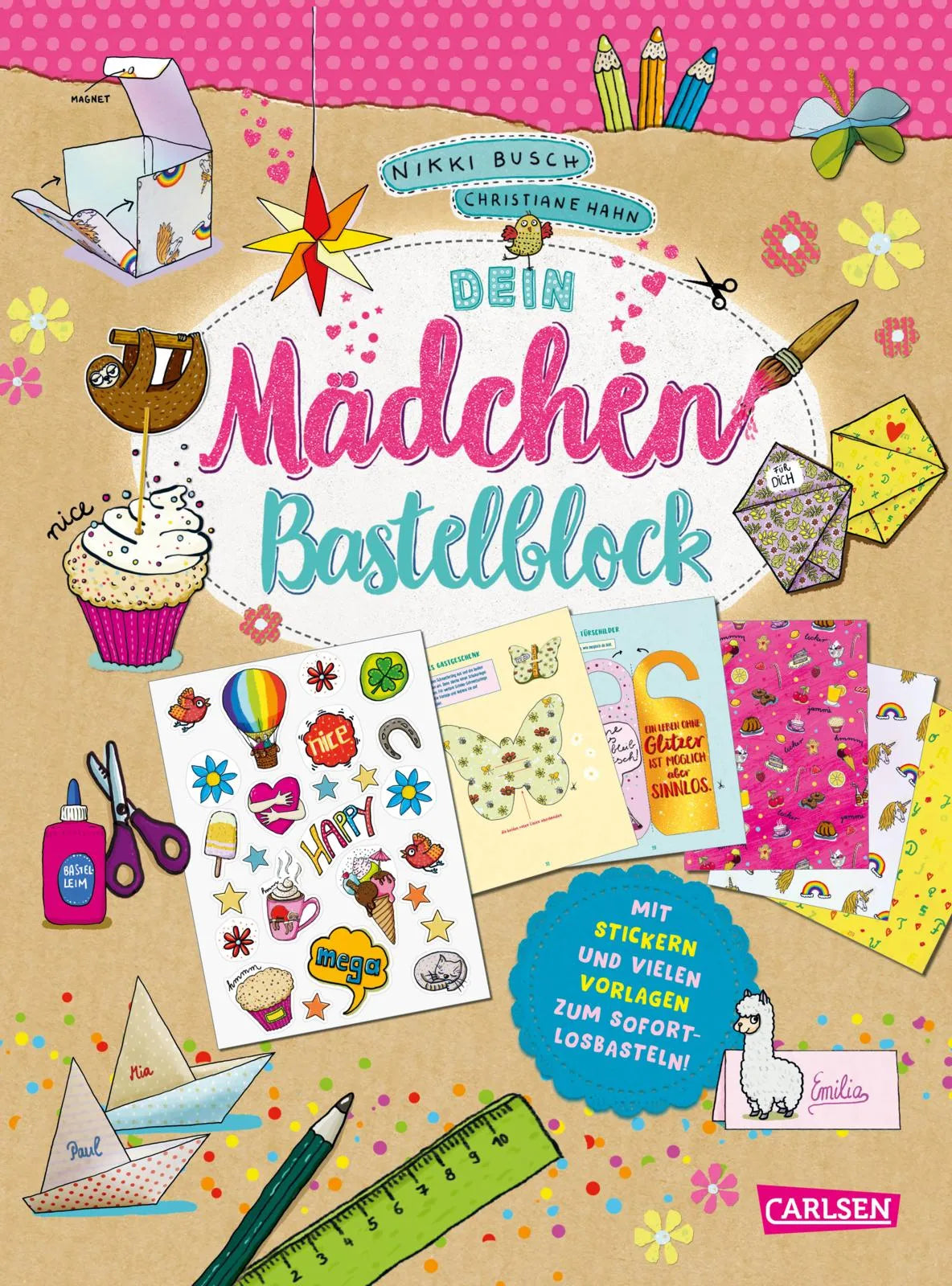Buchcover von 'Dein Mädchen-Bastelblock' - Taschenbuch von Nikki Busch
