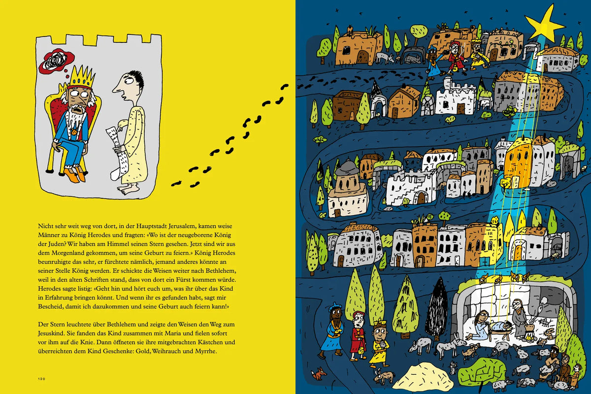 Detailansicht: Deine bunte Kinderbibel – Von Adam & Eva, Maria & Jesus und allen anderen (Hardcover)
