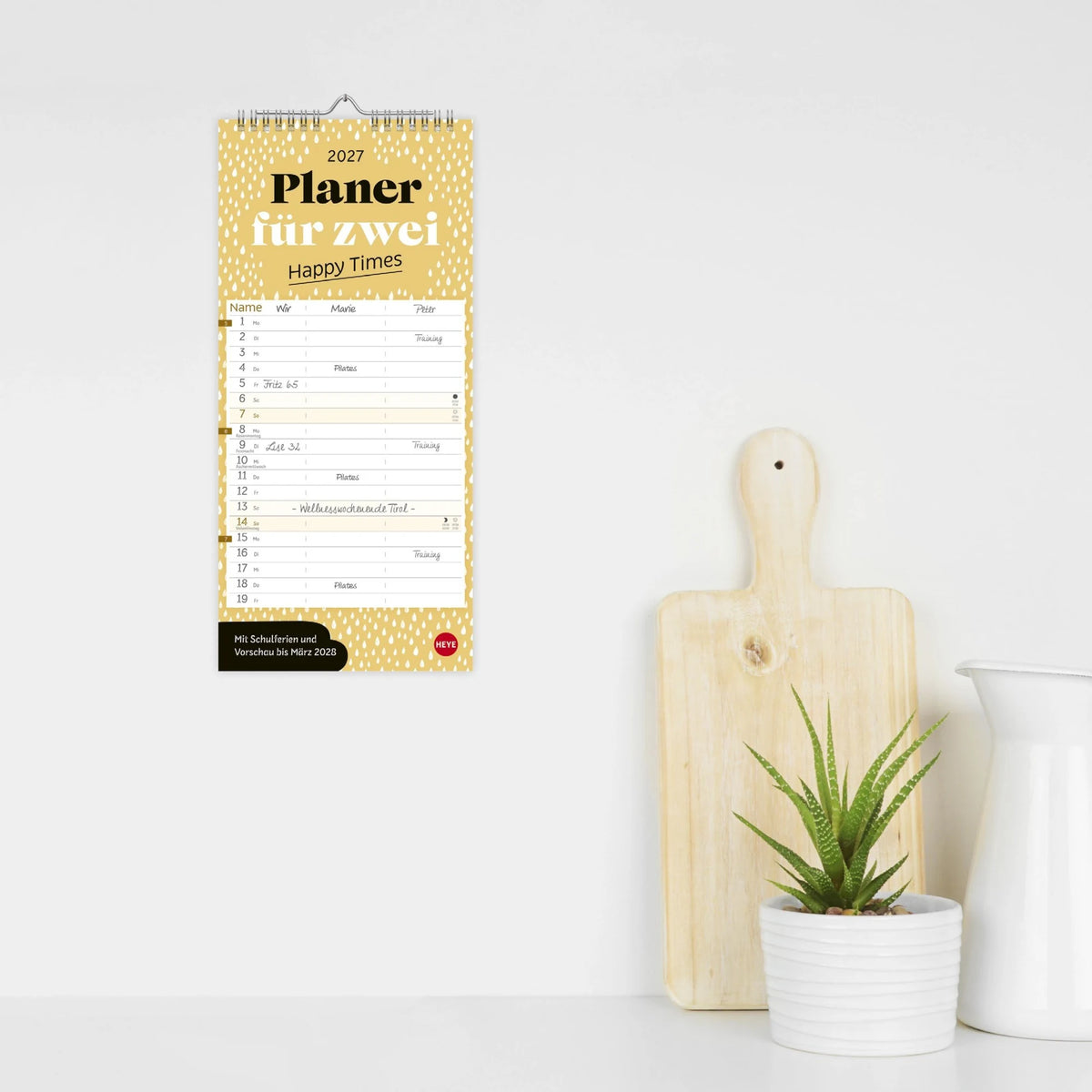 Deko-Slimplaner Happy Times 2027 – Ansicht