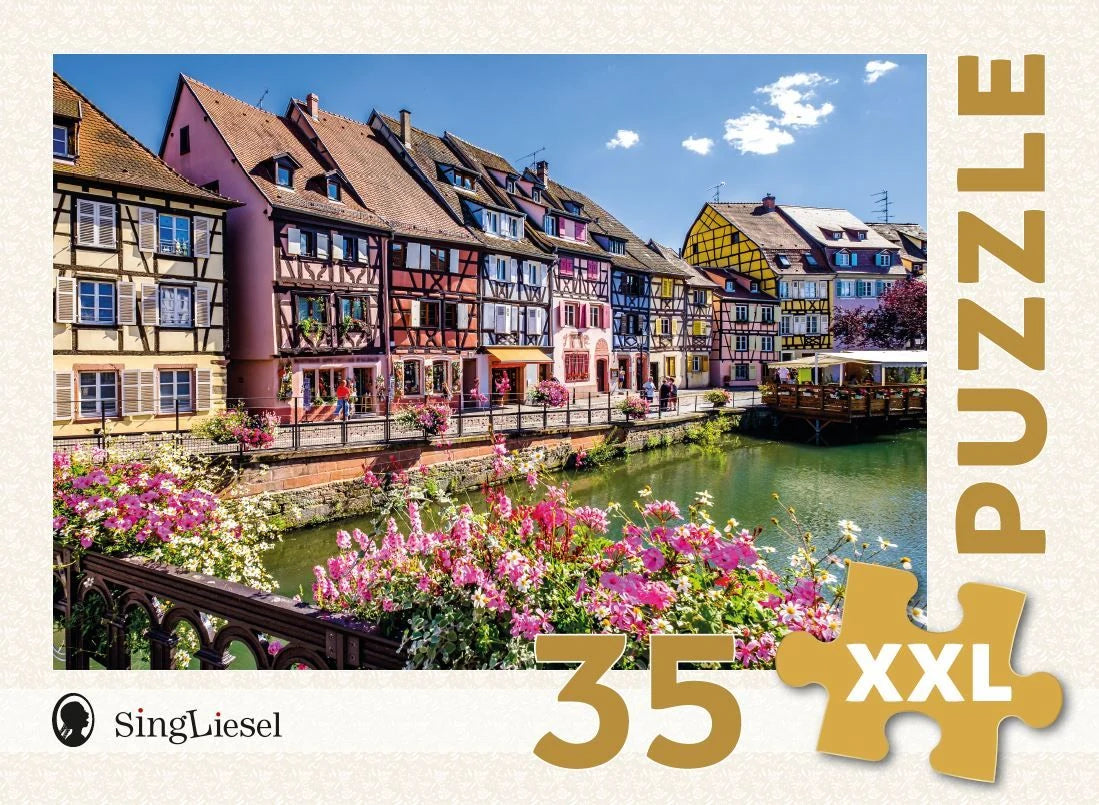 Puzzle: Demenz-Puzzle: Colmar. Das Demenz-Puzzle-Spiel mit 35 Puzzle-Teilen im XXL-Format.