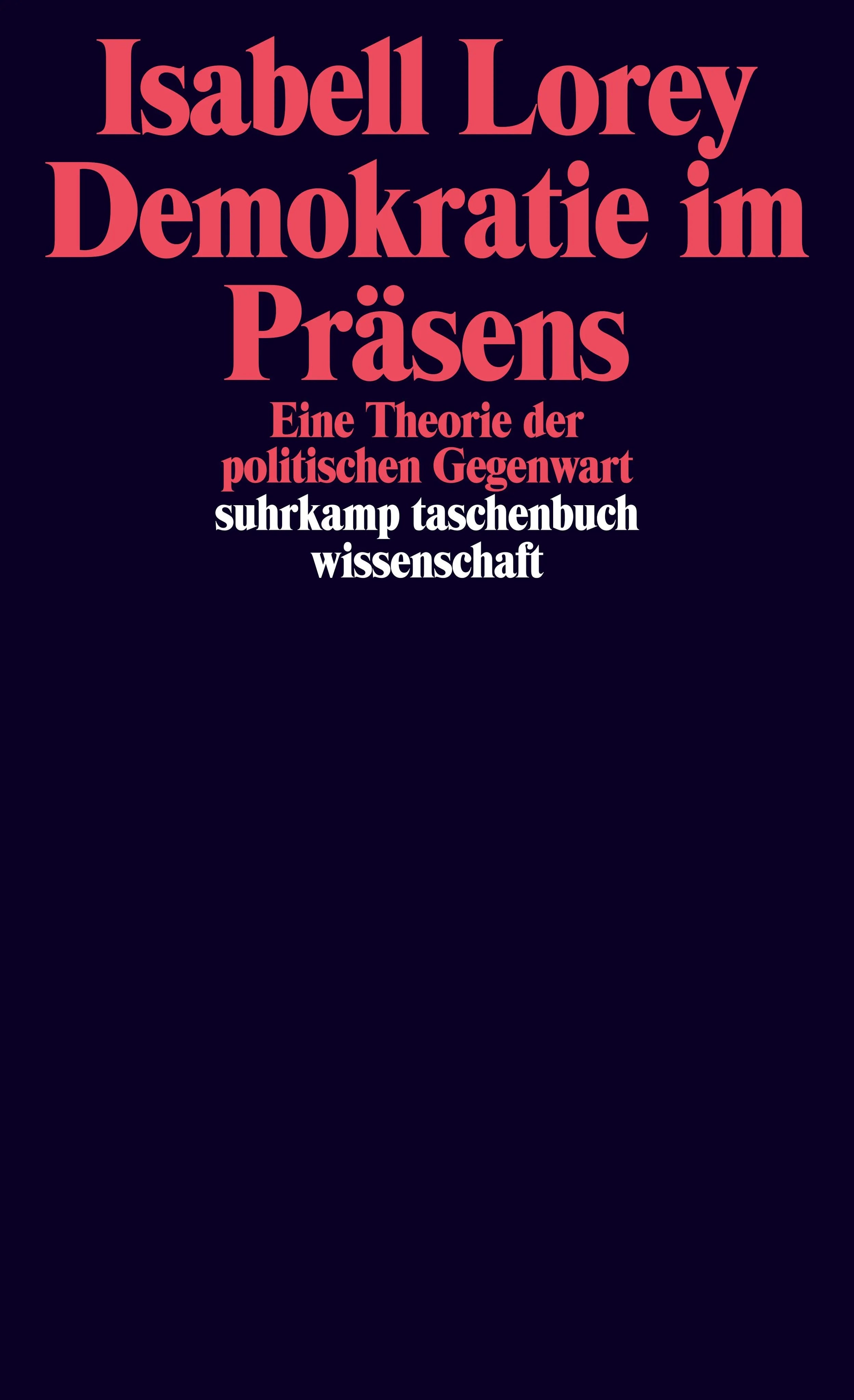Buchcover von 'Demokratie im Präsens' - Taschenbuch von Isabell Lorey
