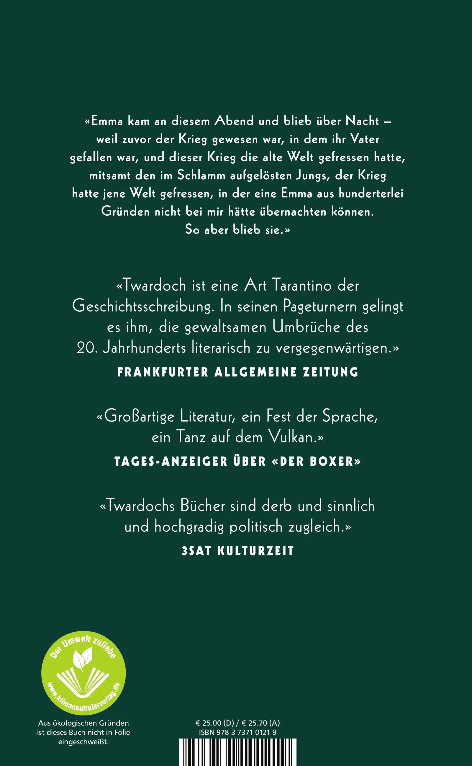 Buchrückseite von 'Demut' mit Klappentext - Gebundene Ausgabe