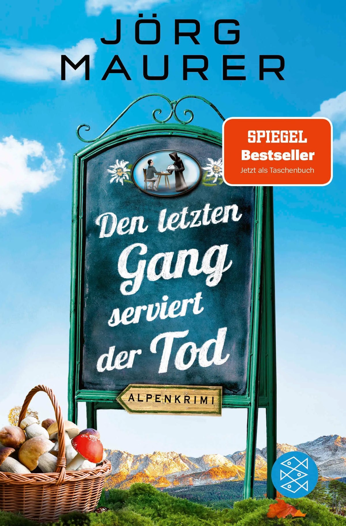 Cover: Den letzten Gang serviert der Tod (Taschenbuch) von Jörg Maurer