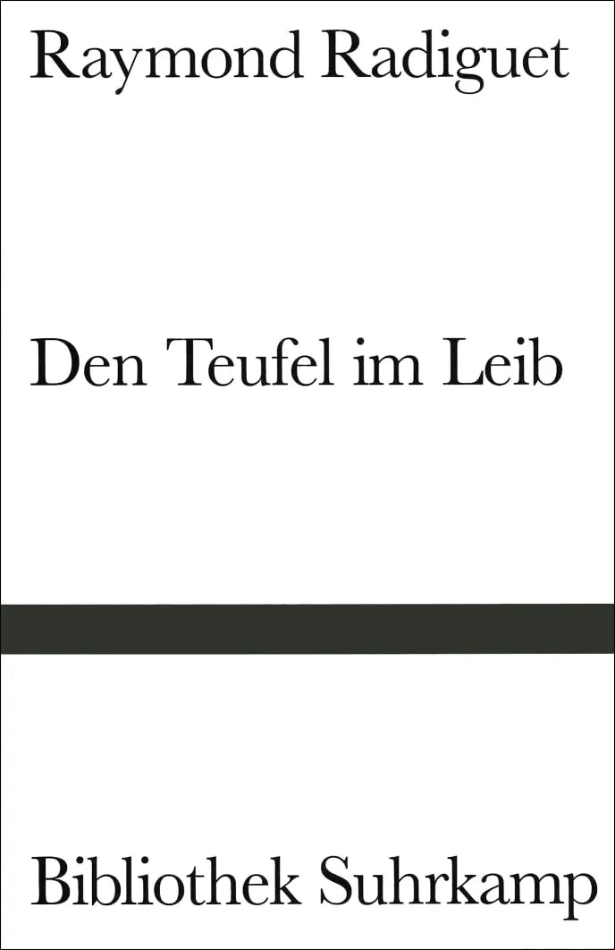 Buchcover von 'Den Teufel im Leib' - Gebundene Ausgabe von Raymond Radiguet