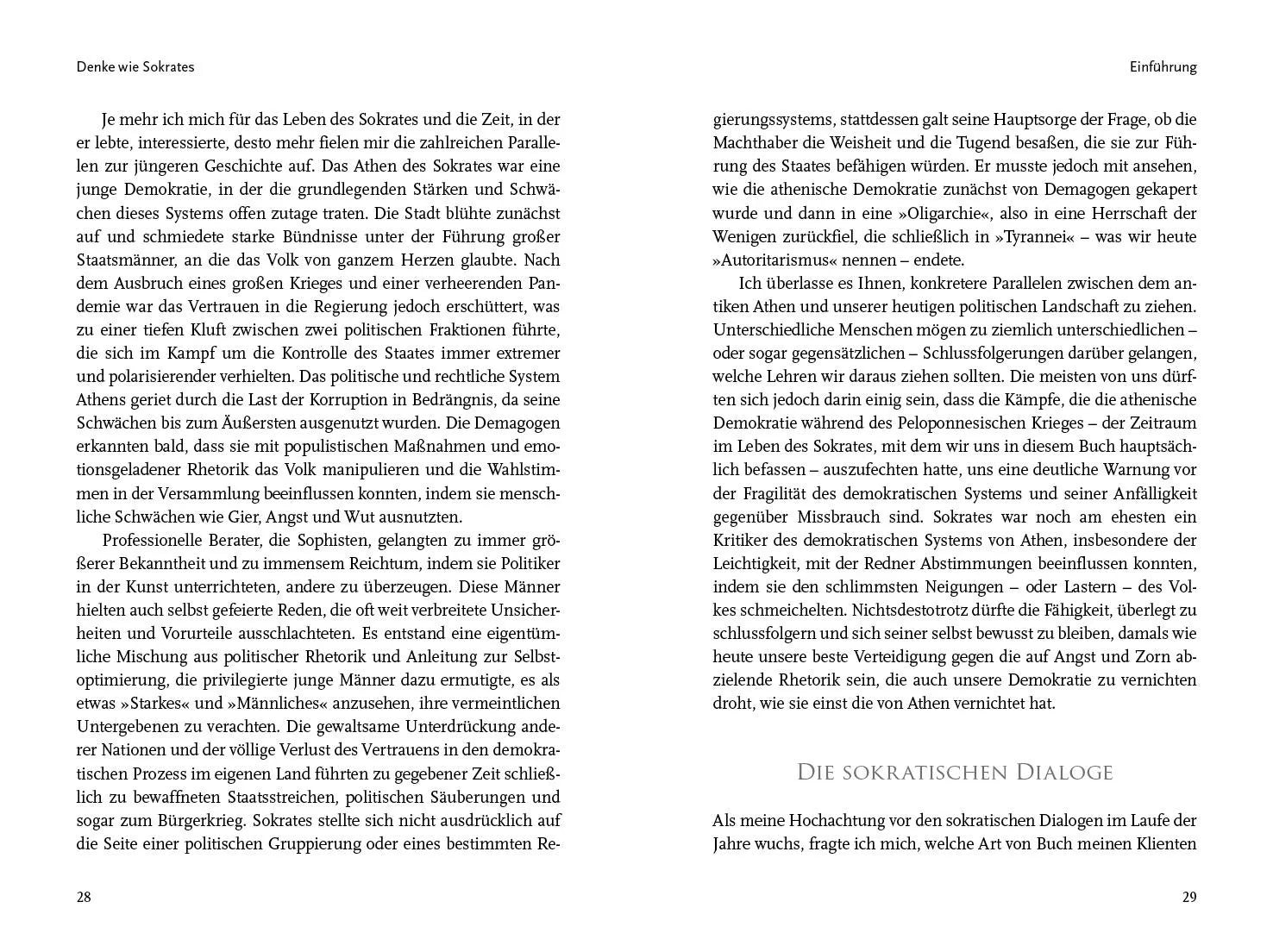 Innenansicht von 'Denke wie Sokrates' - Gebundene Ausgabe