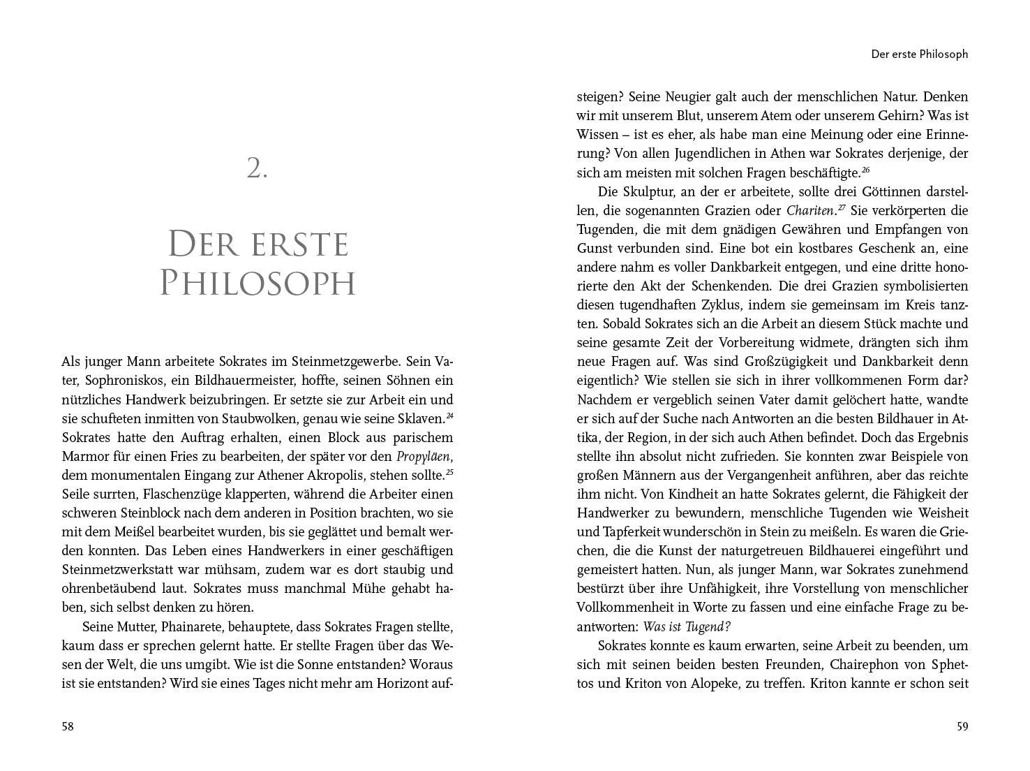 Innenansicht von 'Denke wie Sokrates' - Gebundene Ausgabe