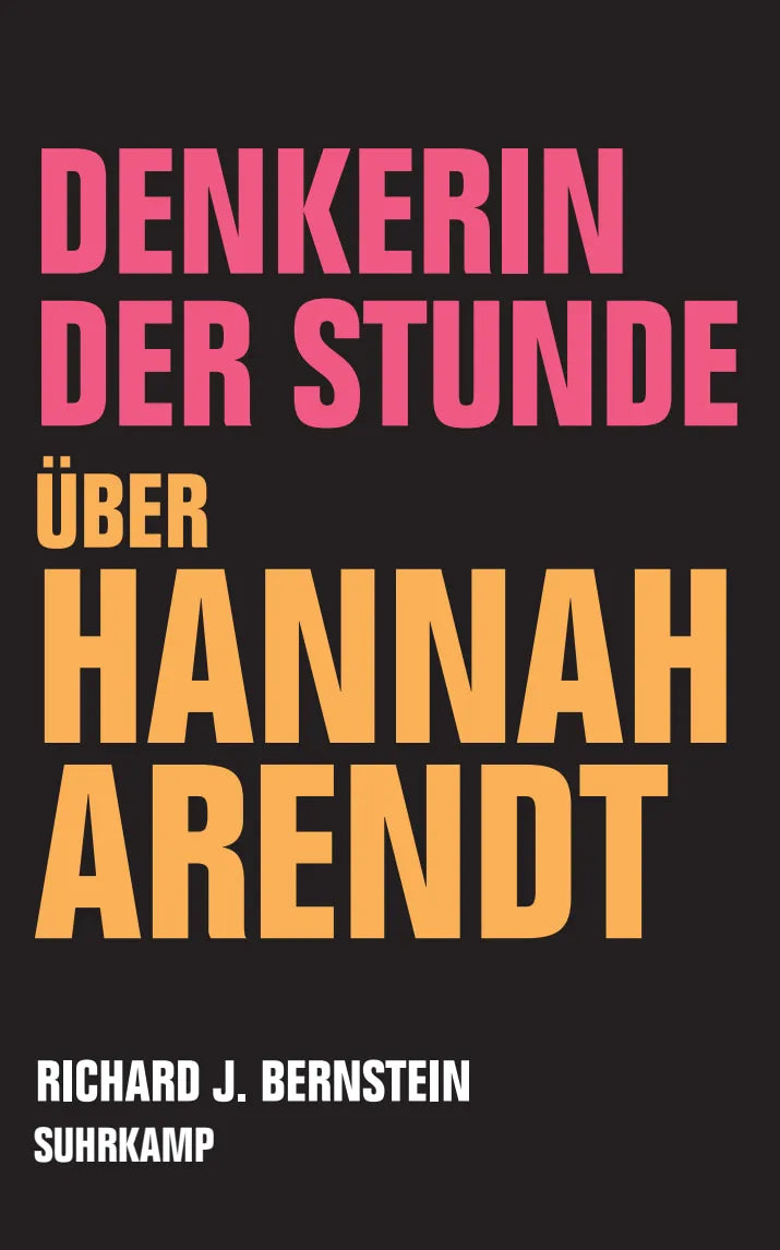 Buchcover von 'Denkerin der Stunde' - Gebundene Ausgabe von Richard J. Bernstein